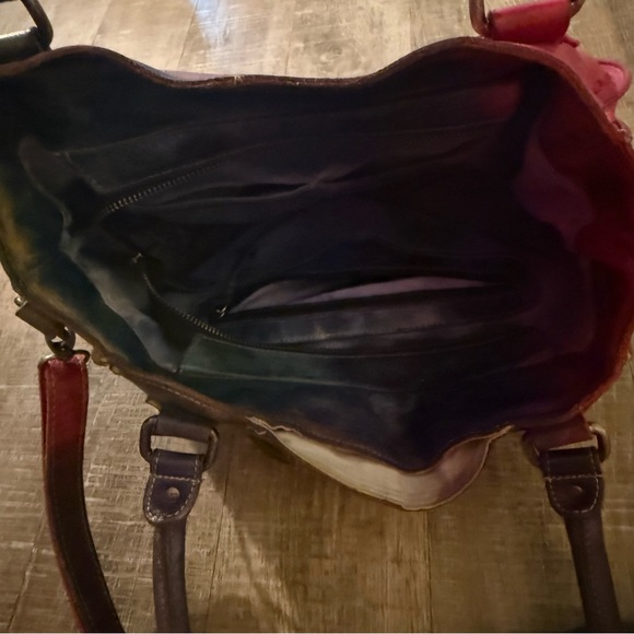 Bed Stu Rockababy Unicorn Tie Dye Leather Handbag - Picture 4 of 10